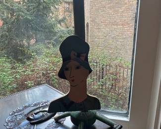 Art Deco Style Figural Hat Stand