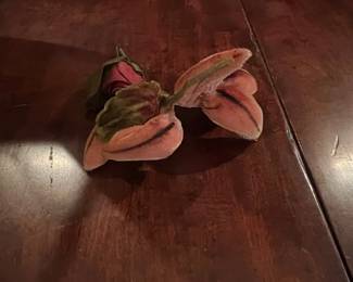 Victorian Velvet and Silk Rose Corsage/Boutonniere