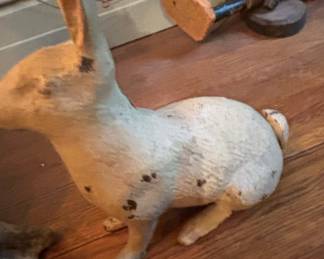 Vintage Cast Iron Rabbit Doorstop