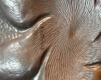 Bruce Fox Hand-Hammered Aluminum Starburst Bowl