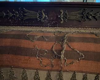 Victorian Etagere with Decorative Carvings and Upholstery