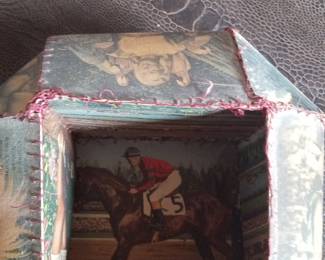 Collage Art Box with Vintage Ephemera