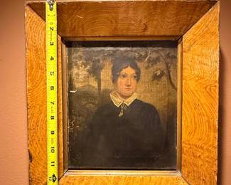 19th Century American Folk Art Portrait of a Woman