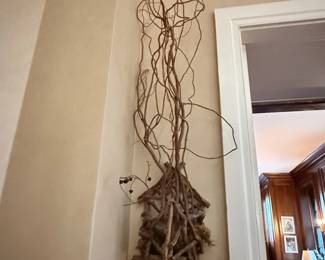 Hand-Crafted Solid Wood / Tree Branch Stand / Coat Rack