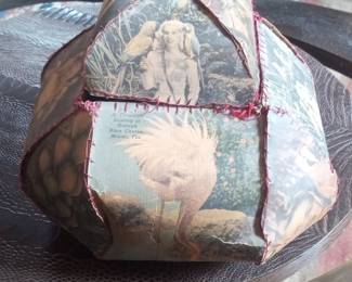 Collage Art Box with Vintage Ephemera