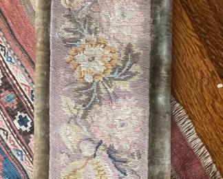 Victorian Needlepoint rectangular Ottoman