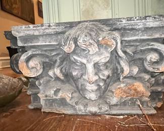 Gargoyle Keystone Architectural Fragment
