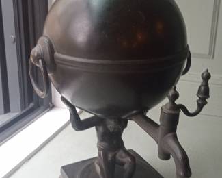 Bronze Atlas Figural Samovar/Urn