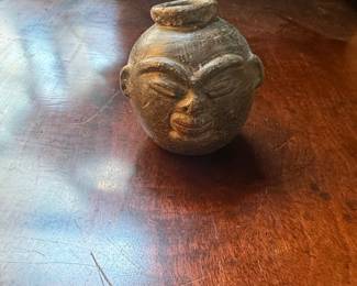 Folk Art Face Jug