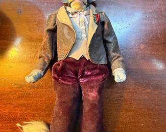 Anthropomorphic Cow Character Doll by Andrea Durnell