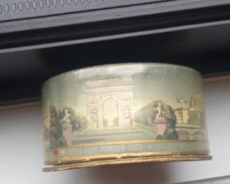 Coty Face Powder Tin with Arc de Triomphe Design