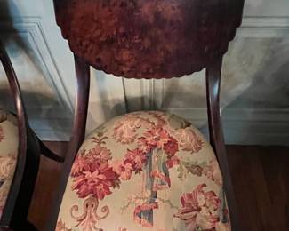 Pair of Biedermeier Mahogany Side Chairs
