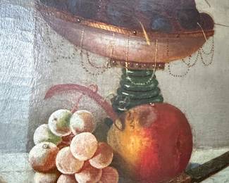 Still Life Painting of Fruit, 19th Century American School