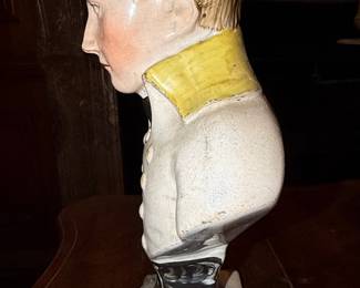 Staffordshire Ceramic Bust of Napoleon Bonaparte