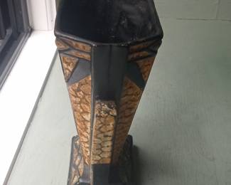 Art Deco Geometric Ceramic Vase by Myott & Son