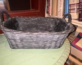 Vintage Woven Basket Planter