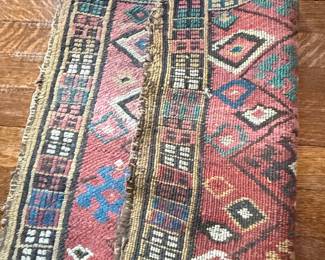 Antique Kurdish Jaff Bag Face Rug