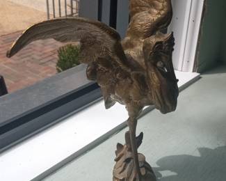 Bronze Eagle Sculpture