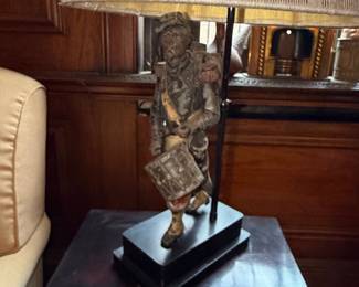 Antique "Soldier with Drum" Lamp