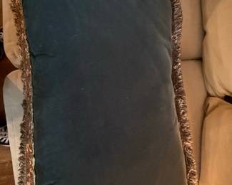 Vintage Ralph Lauren Guinevere Aragon Floral Brocade Pillow with Fringe