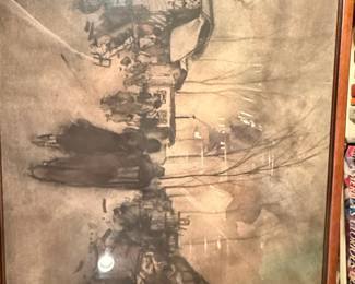 Chicago Street Scene Sketch