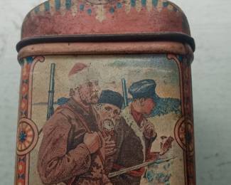 Vintage "Mints" Tin with Russian Scenes