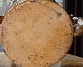 English Stoneware Tankard or Tyg Cup with Animal Handles