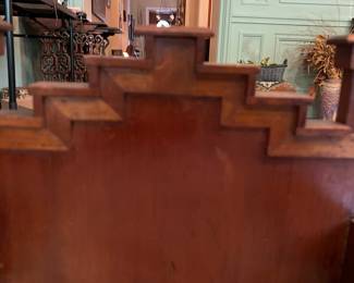 Antique Wooden Cradle in Arts and Crafts Style