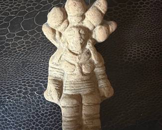 Pre-Columbian Terracotta Figurine - Possibly Aztec or Maya