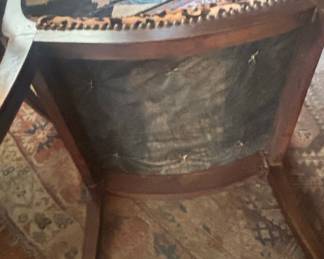 Pair of 1940s Grosfeld House Leopard and Carved Wood Armchairs