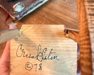 Folk Art "Mammy" Doll with Chair