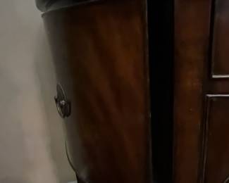 Antique Flame Mahogany Demilune Sideboard