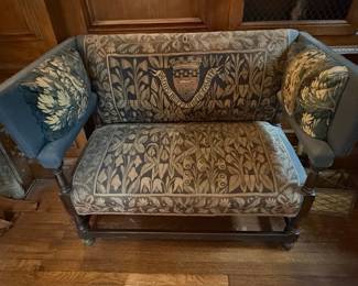 Victorian Settee with William Morris Style Tapestry Upholstery