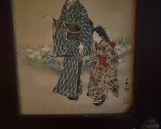 Japanese Woodblock Print by Mihata Jōryū of Two Women