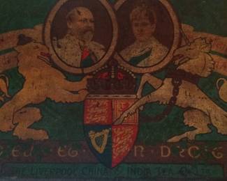Victorian Royal Family Tea Tin - Edward VII & Alexandra