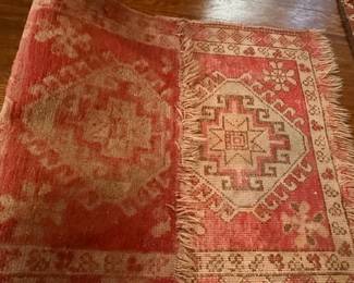 Antique Turkish Oushak Kilim Rug