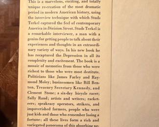 Hard Times: An Oral History of the Great Depression by Studs Terkel