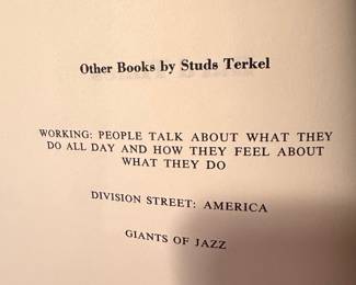 Hard Times: An Oral History of the Great Depression by Studs Terkel