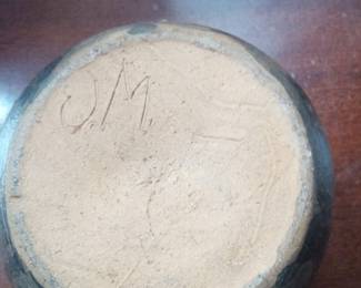 Studio Pottery Vessel with Incised Mark