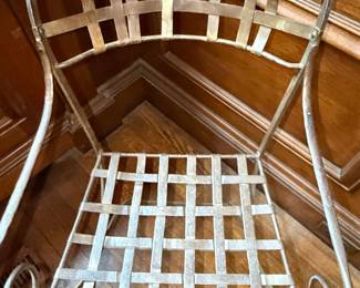 Wrought Iron Garden Chair in the Style of John Salterini