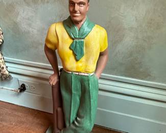 Vintage Golfing Man Figurine