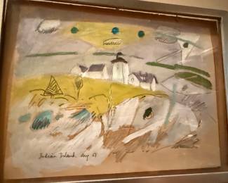 John Marin "Indian Island" Painting