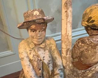 Figural Garden Sculpture - Two Children