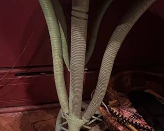 Vintage Wicker Side Table