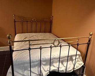 Victorian Brass and Iron Bed Frame