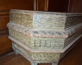 Octagonal Planter Box with Faux Patina