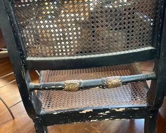 Regency Style Cane Back Armchair
