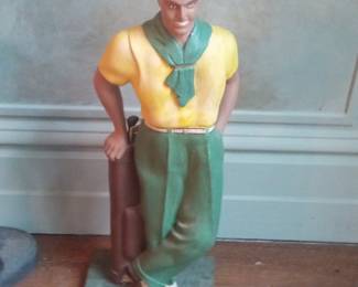 Vintage Golfer Figurine - "The Golfer" by Peter Mook