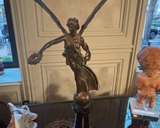 Winged Victory Bronze Sculpture by Moreau