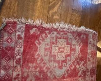 Antique Turkish Oushak Kilim Rug